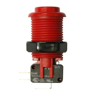Red Pushbutton w 187-Horizontal Microswitch